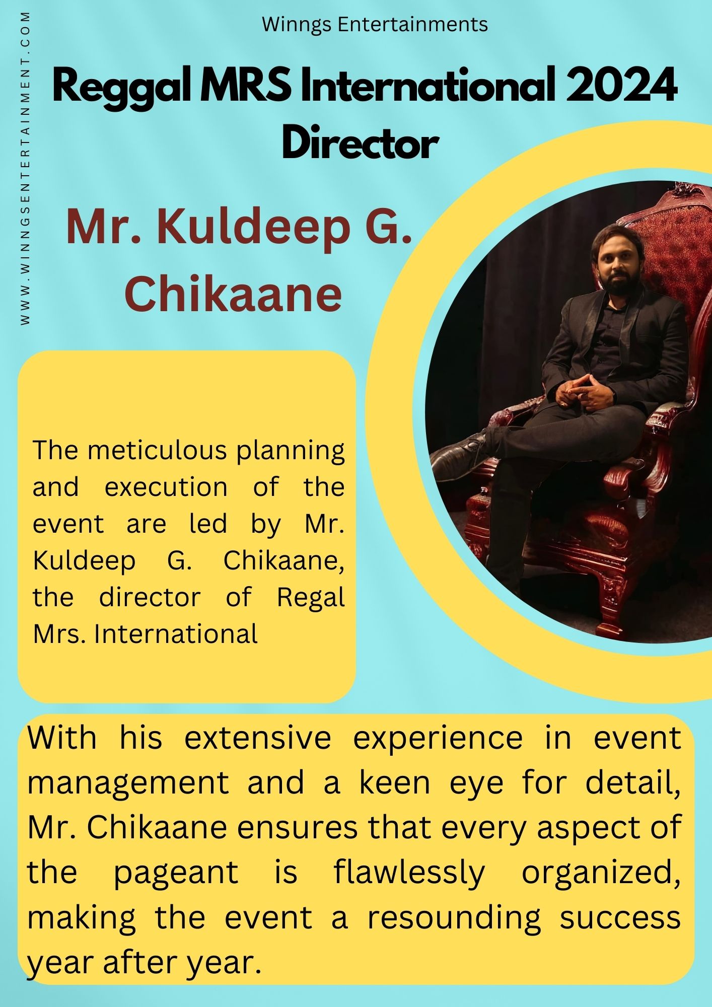 Mr. Kuldeep G. Chikaane – Director of reggal International
